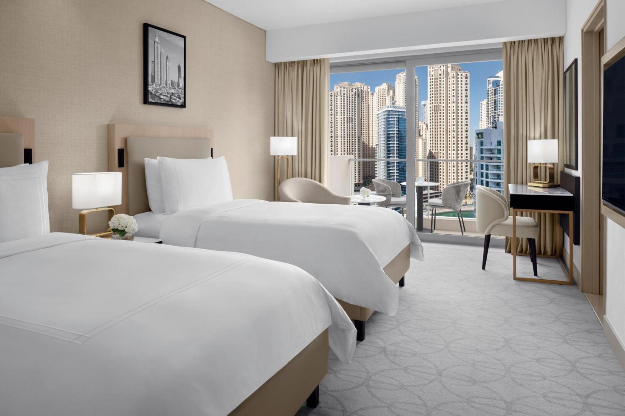 Executive City View Room Twin Bed Club lounge access Lunch & Including direct access to Dubai Marina Mall & Marina Walk