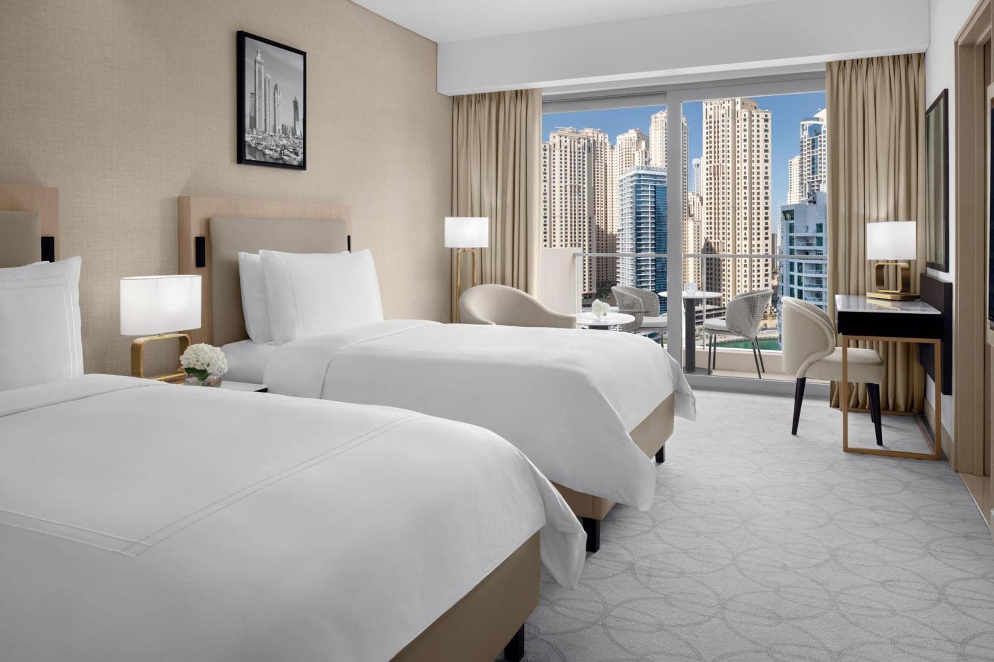 Executive City View Room Twin Bed Club lounge access Lunch & Including direct access to Dubai Marina Mall & Marina Walk