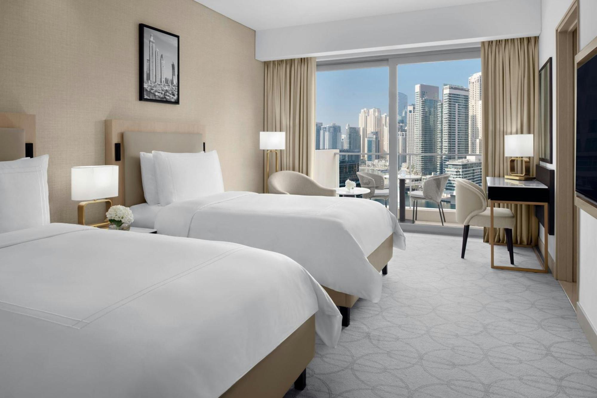 Deluxe Marina View Room Twin Beds Including direct access to Dubai Marina Mall & Marina Walk