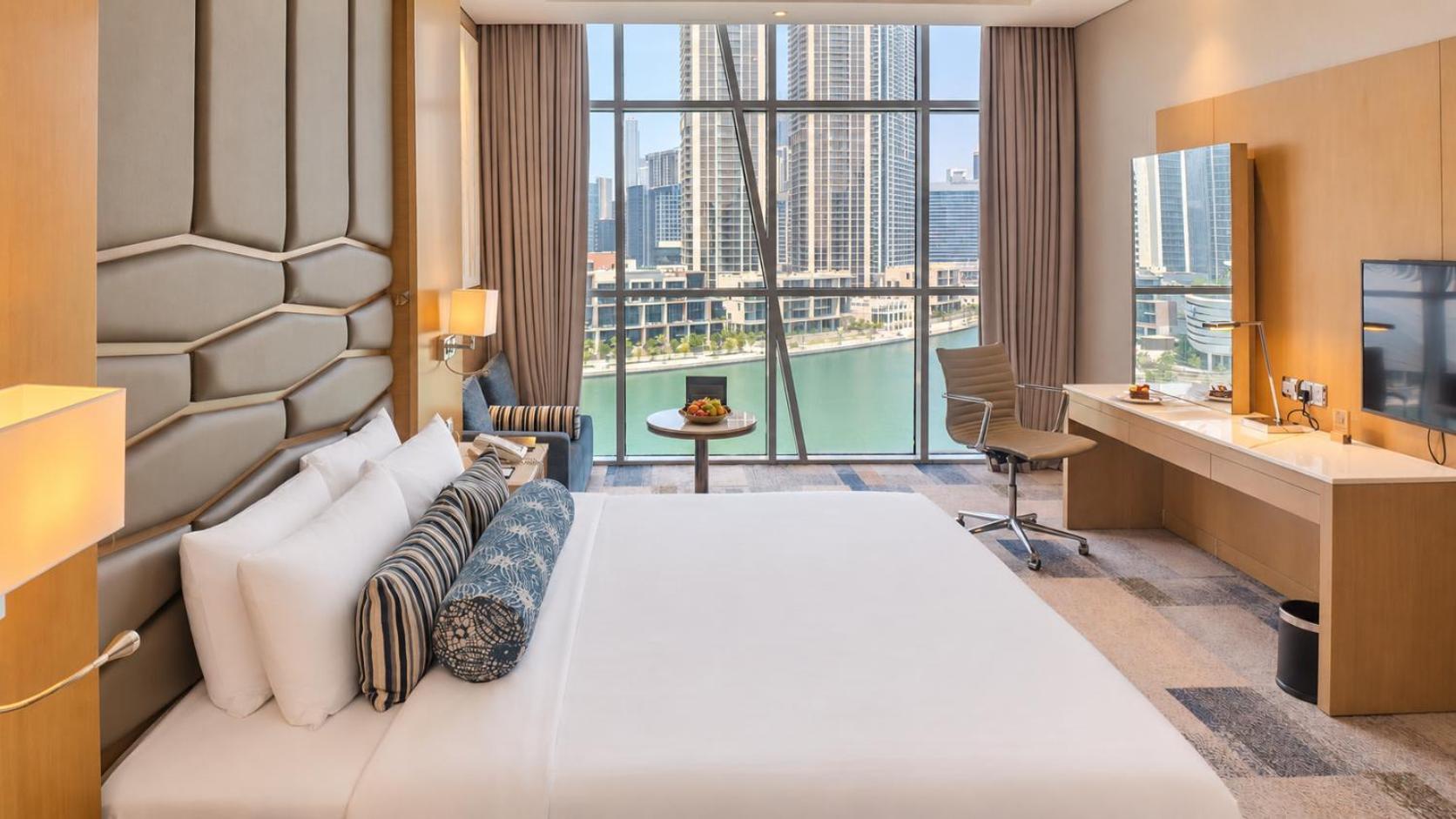 Premium Kamer - Uitzicht op Dubai Canal met Gratis Toegang tot het Privéstrand van het Hotel in Palm - Jumeirah