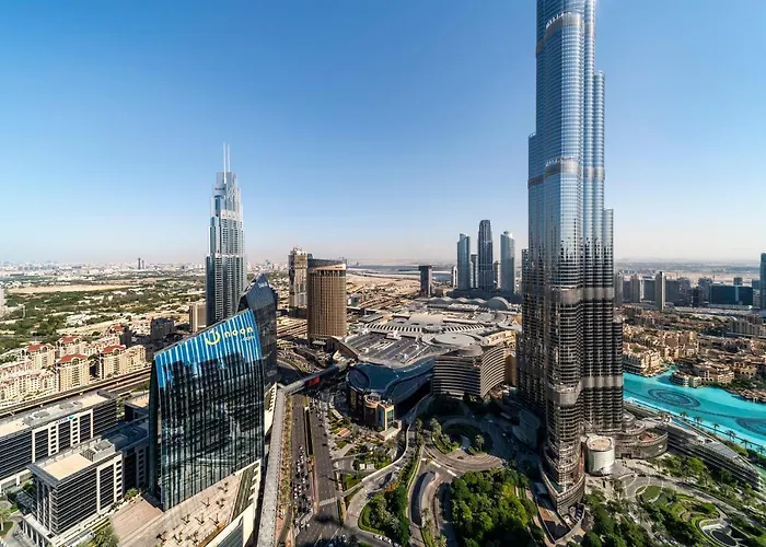 Full Burj Khalifa View: Atlas Homestays - 03 Bedroom At Burj Vista 5005 Dubaï acceptant les animaux