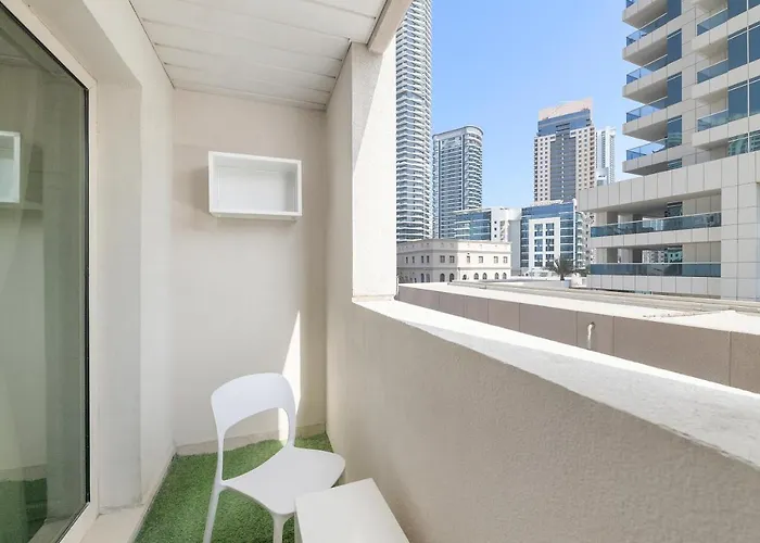 Haustierfreundliches Minimalistic Studio In The Heart Of Dubai Marina