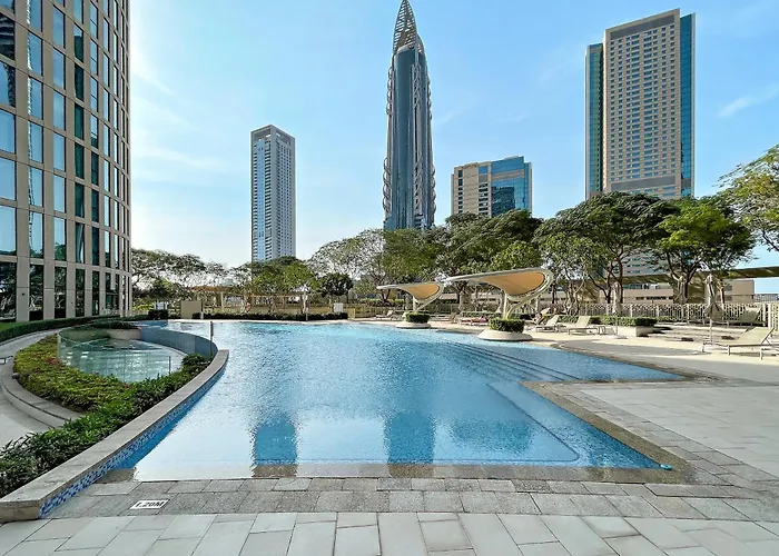 Haustierfreundliches First Class 1Br With Full Burj Khalifa View Dubai
