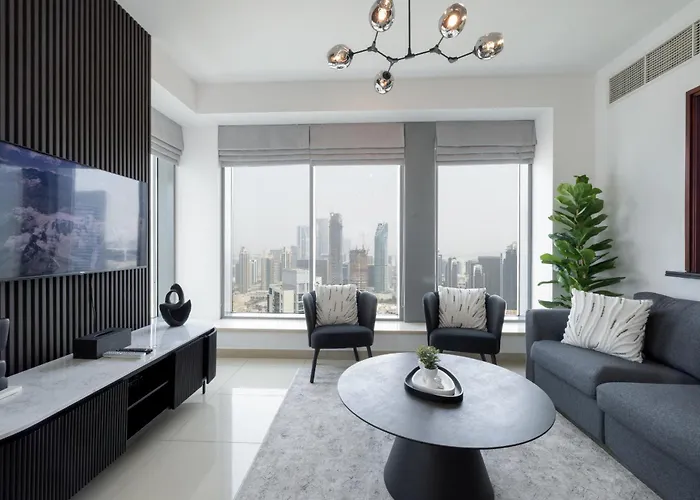 Apartamento Spectacular 2Br With Burj Khalifa And Fountain View Dubái